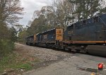 CSX SD40E3's 1701 and 1703 lead a quartet of units